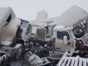Jackknifed Truck Accident Causes Fatal Pileup on Interstate 80 in Wyoming