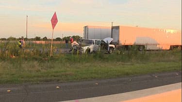 Driver-Killed-in-Crash-Involving-Two-18-Wheeler-Trucks
