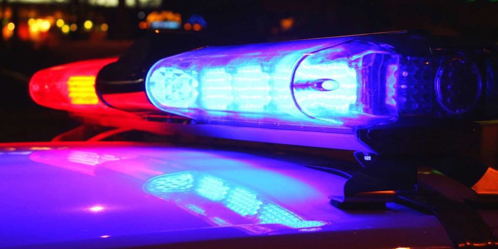 Close Up of Sirens On Top of a Police Vehicle