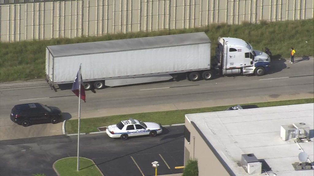 One Person Dead after Motorcycle-Big Rig Wreck