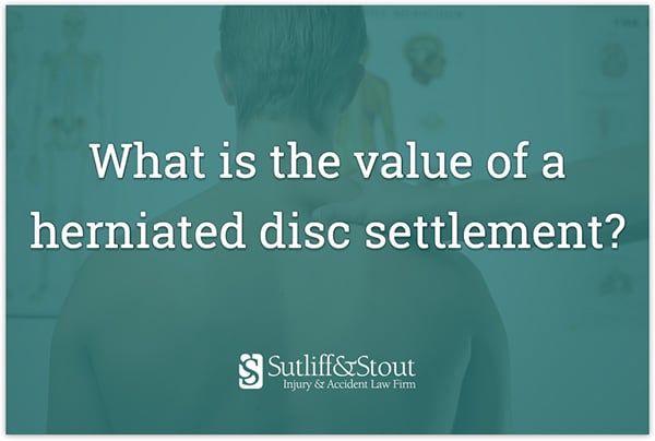 how much of a settlement to expect for a herniated disc