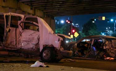 Road Rage Crash 