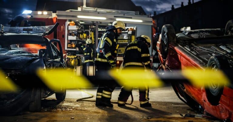chemical explosion emergency crew