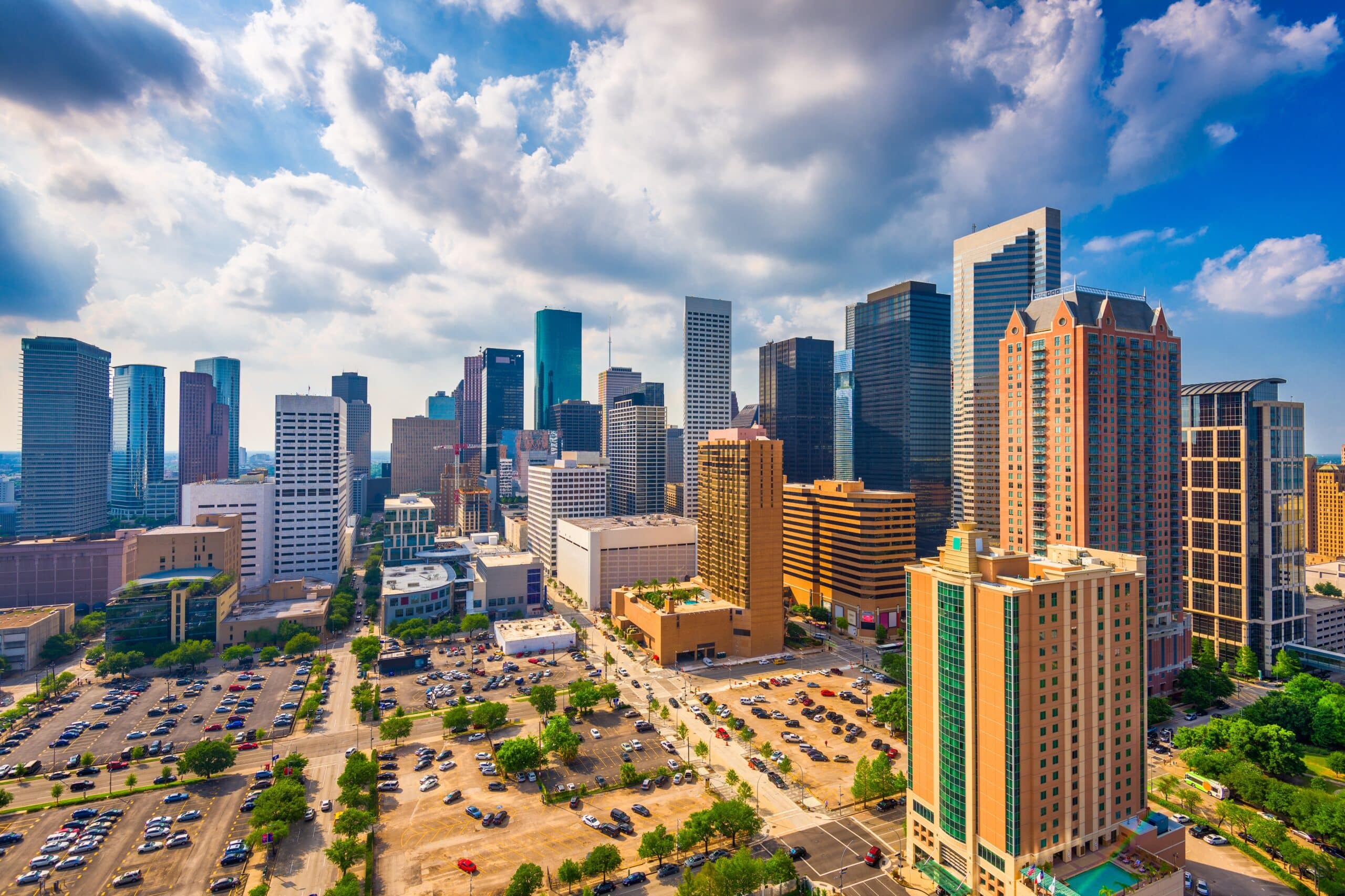 skyline shot of Houston Texas